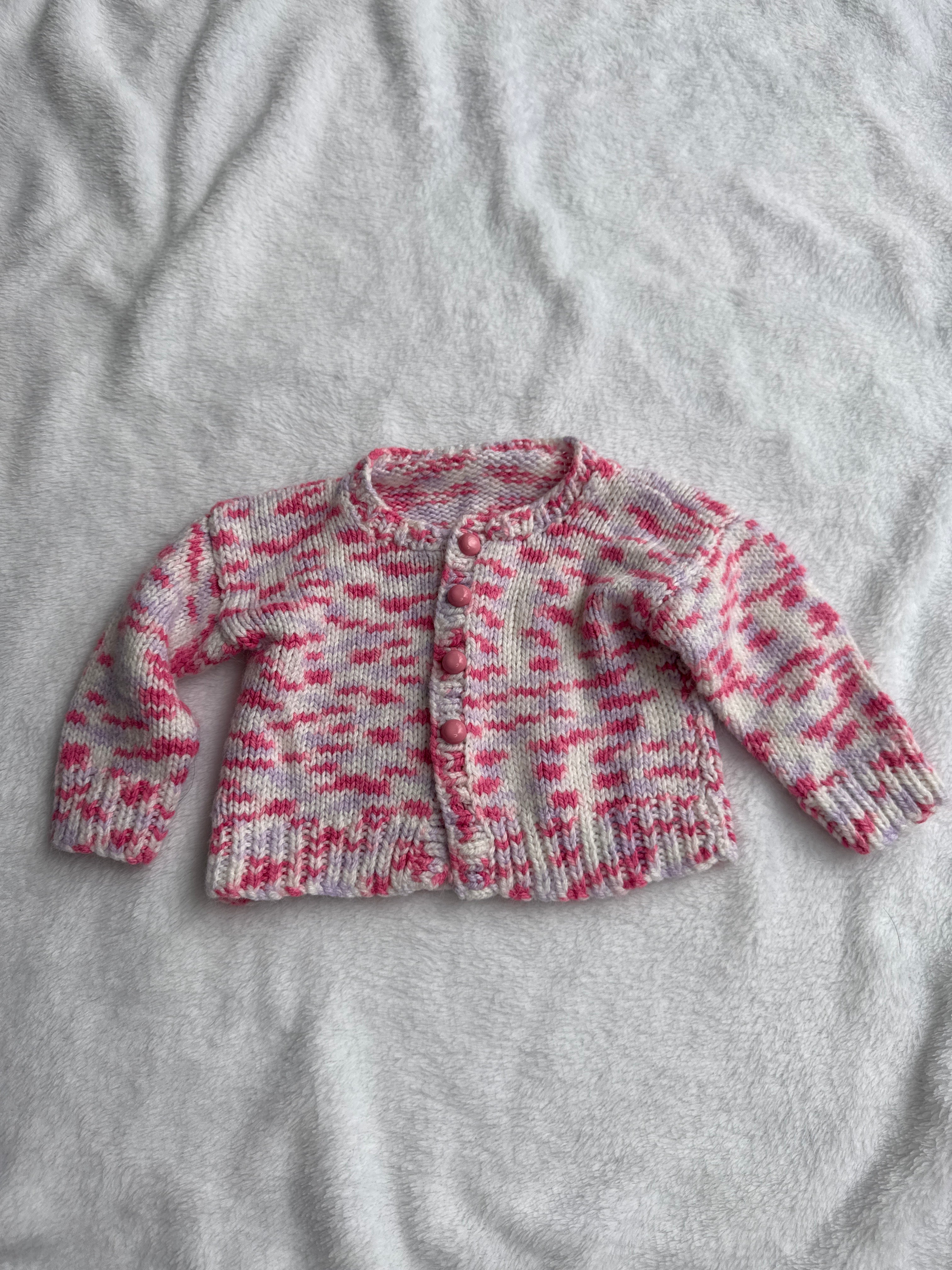 Tricoté à la main fait 0-3 mois