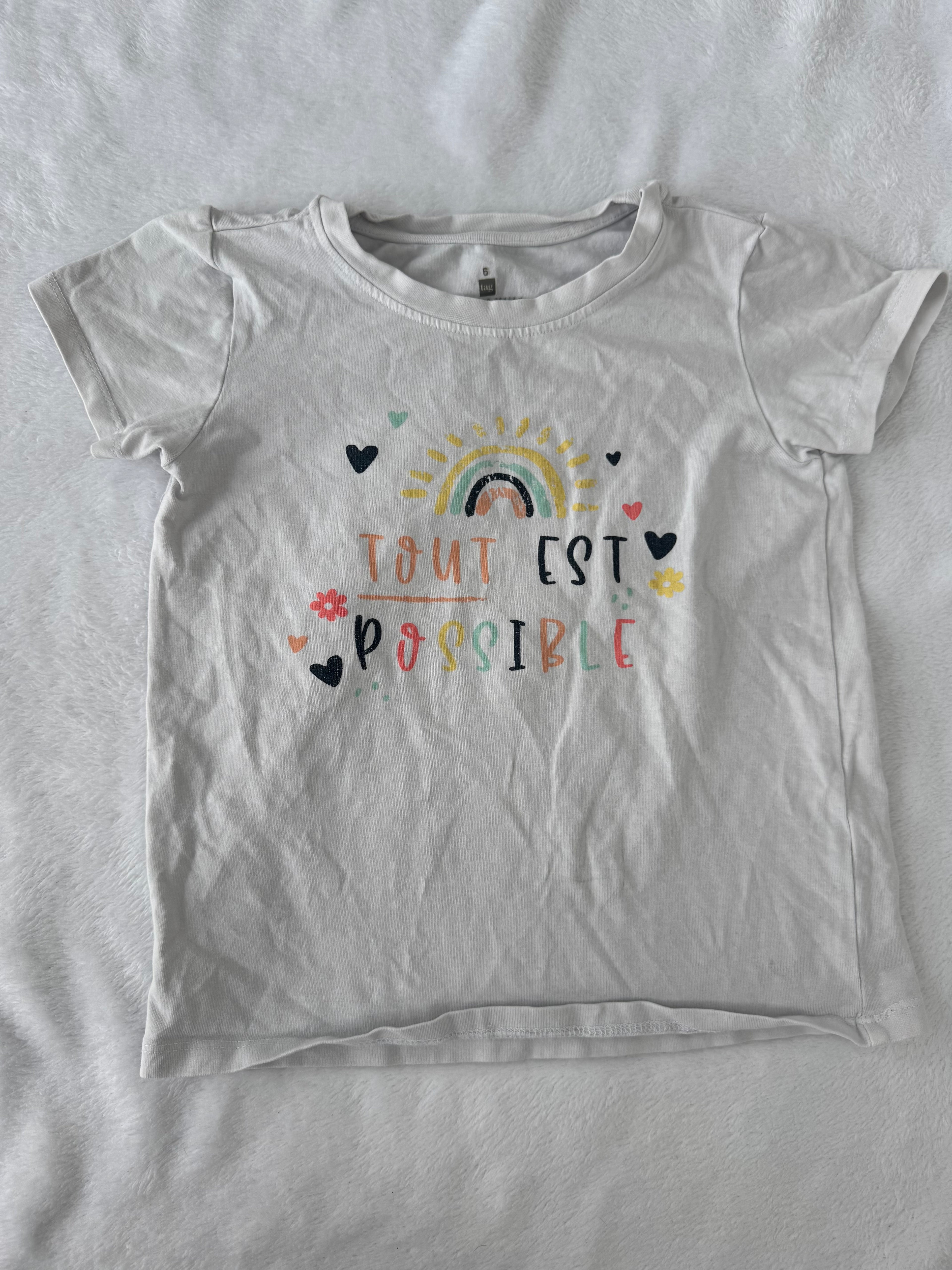 Tag 6 ans *blanc défraîchi